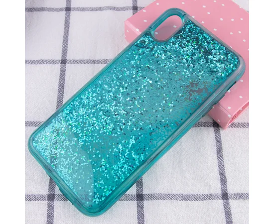 TPU+PC чехол Sparkle (glitter) для Apple iPhone XS Max (6.5") Зеленый