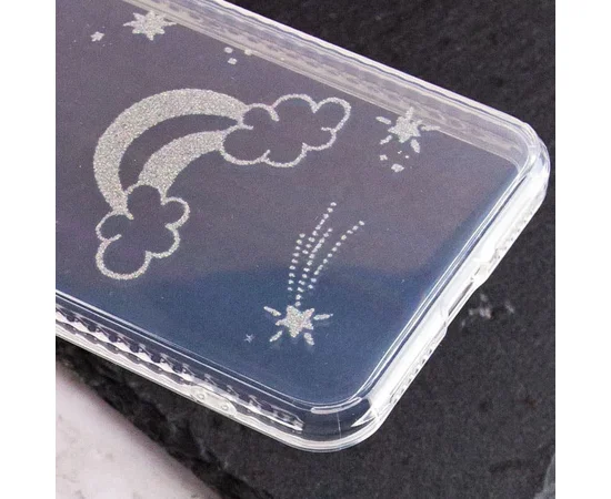 TPU+Glass чехол Aurora Space для Apple iPhone XS Max (6.5") Радуга