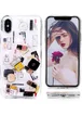 TPU+PC чехол Liquid (glitter) для Apple iPhone XS Max (6.5") (35) Косметика