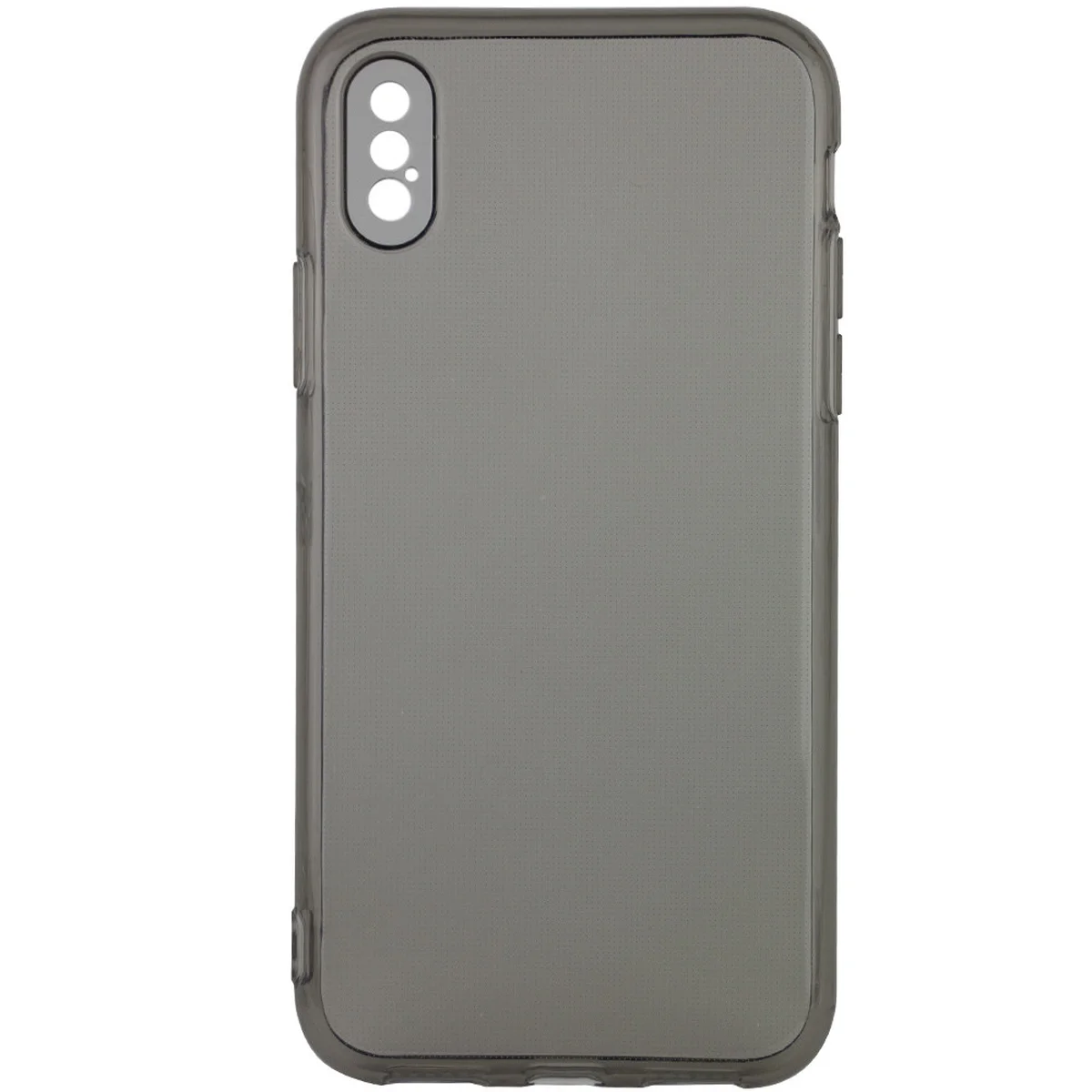 Матовий напівпрозорий TPU чохол із захистом камери для Apple iPhone XS Max (6.5 ") Чорний / Black