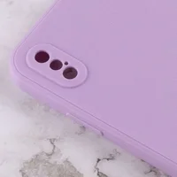Силиконовый чехол Candy Full Camera для Apple iPhone XS Max (6.5") Сиреневый / Dasheen