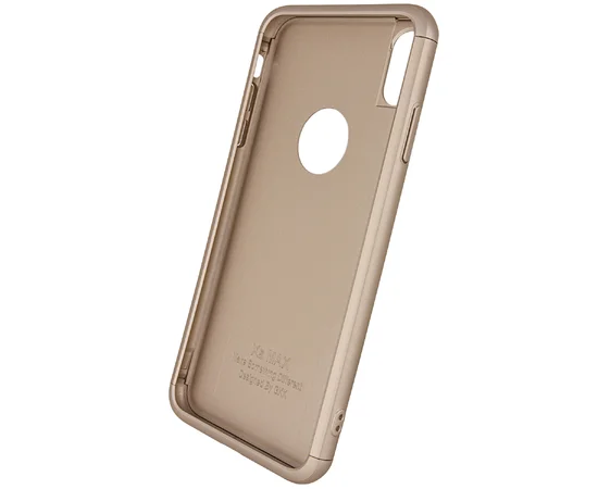 Пластиковая накладка GKK LikGus 360 градусов для Apple iPhone XS Max (6.5") Золотой