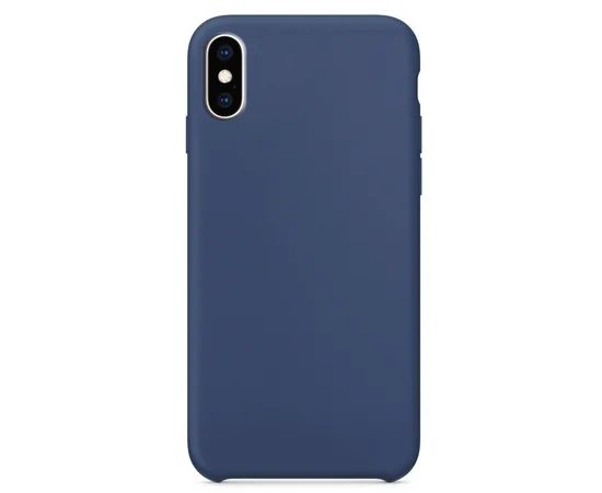Силиконовый чехол Soft cover для Apple iPhone XS Max (6.5") Синий /  Blue Cobalt