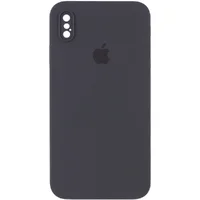 Чехол Silicone Case Square Full Camera Protective (AA) для Apple iPhone XS Max (6.5") Серый / Dark Gray