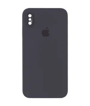 Чехол Silicone Case Square Full Camera Protective (AA) для Apple iPhone XS Max (6.5") Серый / Dark Gray