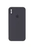 Чехол Silicone Case Square Full Camera Protective (AA) для Apple iPhone XS Max (6.5") Серый / Dark Gray