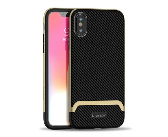 Чехол iPaky TPU+PC для Apple iPhone XS Max (6.5") Черный / Золотой