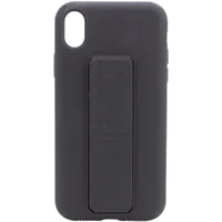 Чохол Silicone Case Hand Holder для Apple iPhone XS Max (6.5 ") Чорний / Black