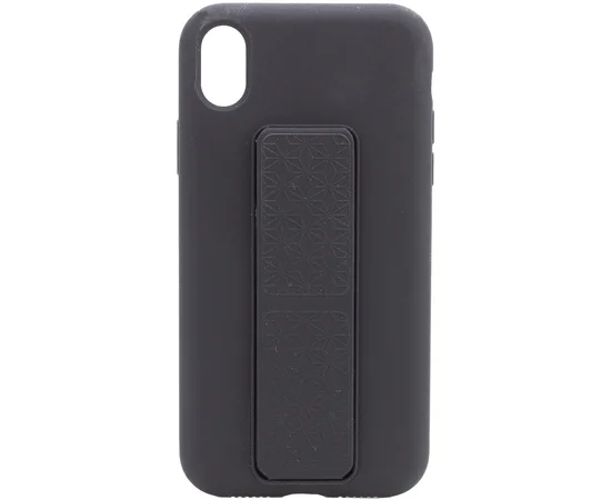 Чехол Silicone Case Hand Holder для Apple iPhone XS Max (6.5") Черный / Black