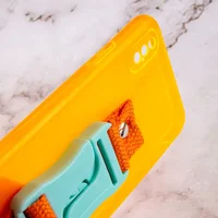 Чехол Handfree с цветным ремешком для Apple iPhone XS Max (6.5") Оранжевый