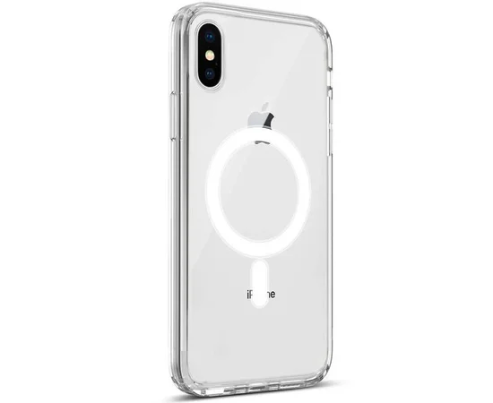 Чехол TPU Clear Case with MagSafe для Apple iPhone XS Max (6.5") Clear