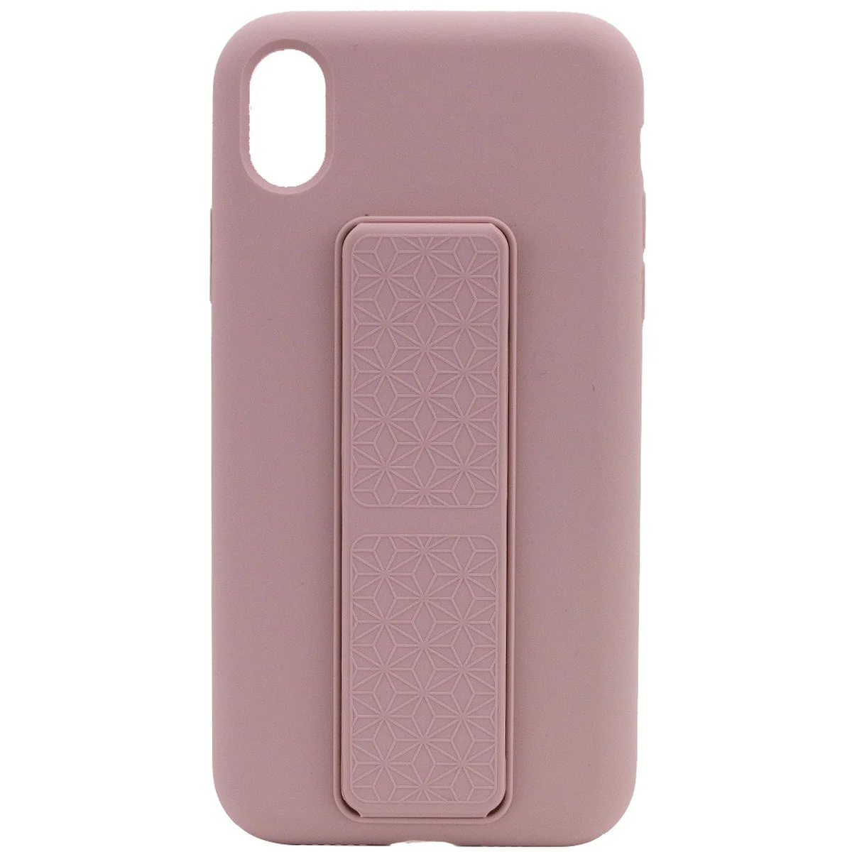 Чехол Silicone Case Hand Holder для Apple iPhone XS Max (6.5") Розовый / Pink Sand