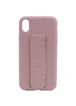 Чехол Silicone Case Hand Holder для Apple iPhone XS Max (6.5") Розовый / Pink Sand