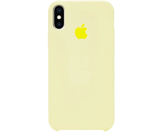 Чехол Silicone Case (AA) для Apple iPhone XS Max (6.5") Желтый / Mellow Yellow