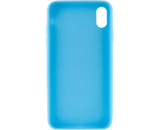 Силиконовый чехол Candy для Apple iPhone XS Max (6.5") Голубой