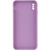 Силиконовый чехол Candy Full Camera для Apple iPhone XS Max (6.5") Сиреневый / Dasheen