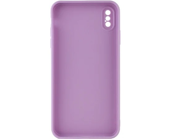 Силиконовый чехол Candy Full Camera для Apple iPhone XS Max (6.5") Сиреневый / Dasheen