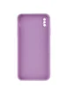 Силиконовый чехол Candy Full Camera для Apple iPhone XS Max (6.5") Сиреневый / Dasheen