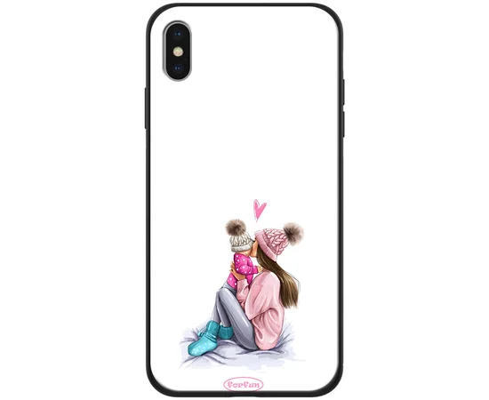 TPU+PC чехол ForFun для Apple iPhone XS Max (6.5") Мама дочки