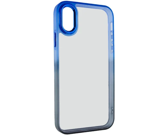 Чехол TPU+PC Fresh sip series для Apple iPhone XS Max (6.5") Черный / Синий