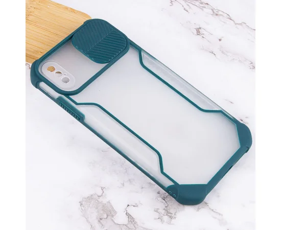 Чехол Camshield matte Ease TPU со шторкой для Apple iPhone XS Max (6.5") Зеленый