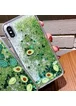 TPU+PC чехол Liquid (glitter) для Apple iPhone XS Max (6.5") Авокадо