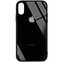 TPU+Glass чехол GLOSSY Logo (opp) для Apple iPhone XS Max (6.5") Черный
