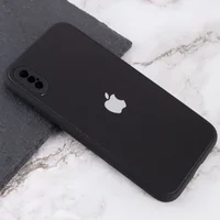 TPU+Glass чехол Matte Candy Full camera для Apple iPhone XS Max (6.5") Черный