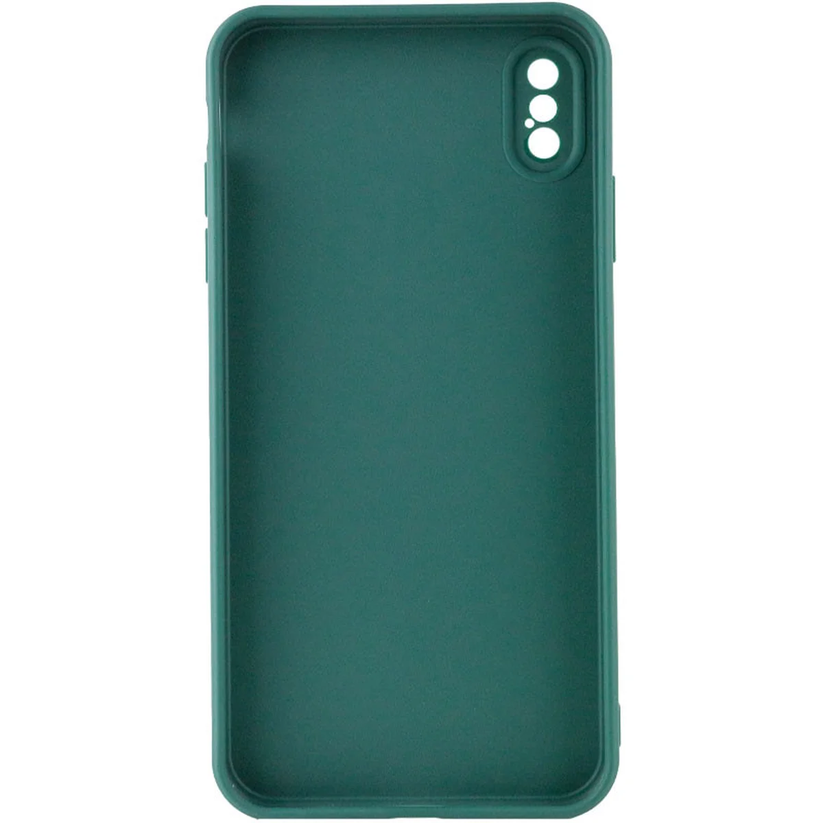 Силиконовый чехол Candy Full Camera для Apple iPhone XS Max (6.5") Зеленый / Forest green