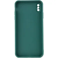 Силиконовый чехол Candy Full Camera для Apple iPhone XS Max (6.5") Зеленый / Forest green