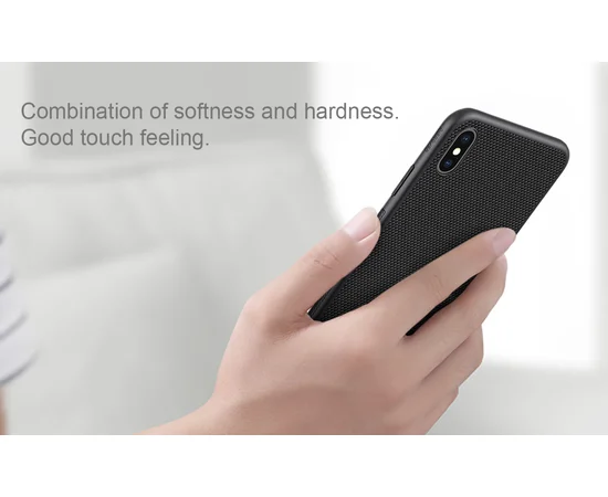 TPU+PC чехол Nillkin Textured для Apple iPhone XS Max (6.5") Черный