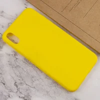 Силиконовый чехол Candy для Apple iPhone XS Max (6.5") Желтый