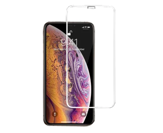 Защитное цветное стекло Mocolo (full glue) на весь экран для Apple iPhone XS Max / 11 Pro Max Белое