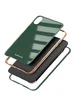TPU+Glass чехол Venezia для Apple iPhone XS Max (6.5") Зеленый / Dark Green