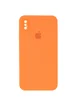 Чехол Silicone Case Square Full Camera Protective (AA) для Apple iPhone XS Max (6.5") Оранжевый / Papaya