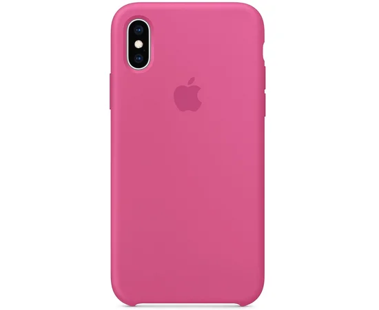 Чехол Silicone case (AAA) для Apple iPhone XS Max (6.5") Малиновый / Dragon Fruit