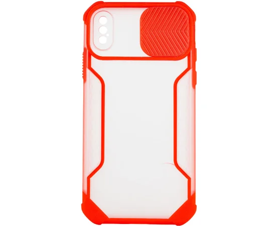 Чехол Camshield matte Ease TPU со шторкой для Apple iPhone XS Max (6.5") Красный