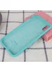 Чехол Silicone case (A) (с закрытым низом) для Apple iPhone XS Max (6.5") Бирюзовый / Marine Green