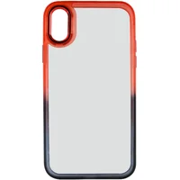 Чехол TPU+PC Fresh sip series для Apple iPhone XS Max (6.5") Черный / Красный