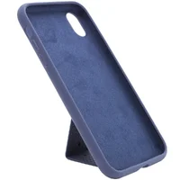 Чехол Silicone Case Hand Holder для Apple iPhone XS Max (6.5") Темно-синий / Midnight blue
