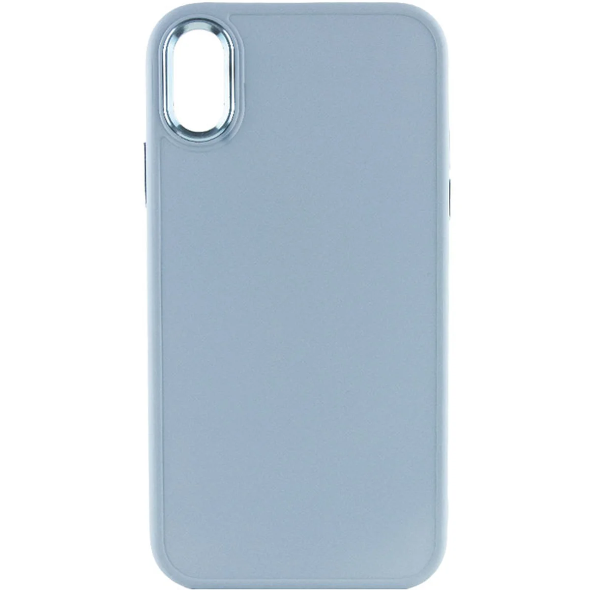 TPU чехол Bonbon Metal Style для Apple iPhone XS Max (6.5") Голубой / Mist blue