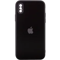 TPU+Glass чехол Matte Candy Full camera для Apple iPhone XS Max (6.5") Черный