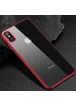 Прозрачный силиконовый чехол с глянцевой окантовкой Full Camera для Apple iPhone XS Max (6.5") Красный