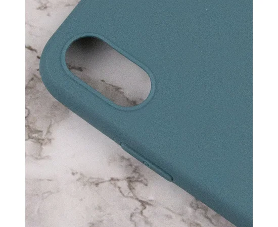 Силиконовый чехол Candy для Apple iPhone XS Max (6.5") Синий / Powder Blue