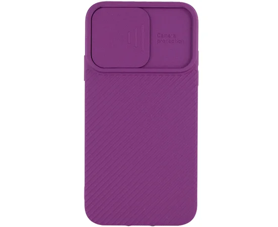 Чехол Camshield Square TPU со шторкой для камеры для Apple iPhone XS Max (6.5") Фиолетовый