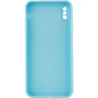 Силиконовый чехол Candy Full Camera для Apple iPhone XS Max (6.5") Бирюзовый / Turquoise