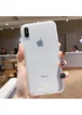 Прозрачный силиконовый чехол с матовой окантовкой для Apple iPhone XS Max (6.5") Прозрачный