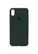 Чехол Silicone Case Full Protective (AA) для Apple iPhone XS Max (6.5") Зеленый / Army green