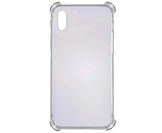 TPU чехол GETMAN Ease logo усиленные углы для Apple iPhone XS Max (6.5") Серый (прозрачный)