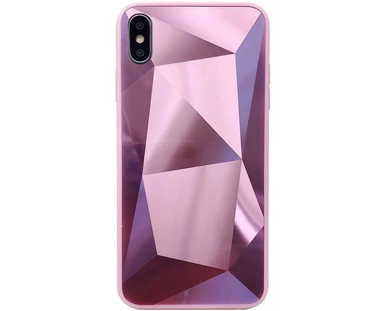 TPU+Glass чехол Diamond series для Apple iPhone XS Max (6.5") Фиолетовый